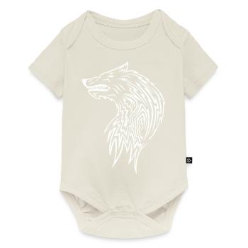 loup - Body à manches courtes Premium Bébé - blanc cassé - Devant