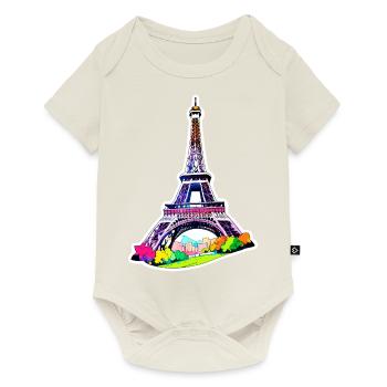 Tour Eiffel #2 - Body à manches courtes Premium Bébé - blanc cassé - Devant
