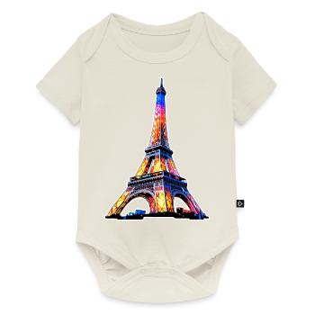 Tour Eiffel #3 - Body à manches courtes Premium Bébé - blanc cassé - Devant