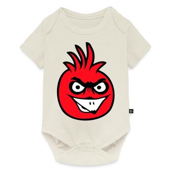 Parrot Bird Stares Nasty Aggressive Rage - Baby Premium short-sleeve bodysuit - off white - Front
