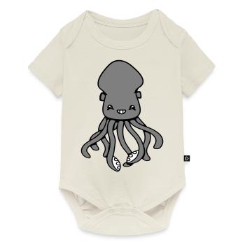 Octopus Octopus Octopus Squid Cute Giant Squid Funny - Baby Premium short-sleeve bodysuit - off white - Front