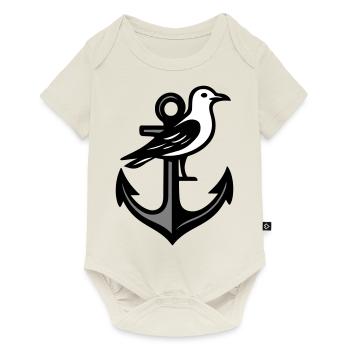 Anchor Seagull - Baby Premium short-sleeve bodysuit - off white - Front
