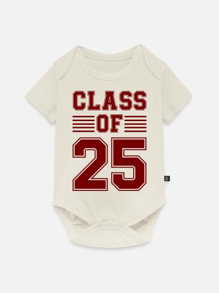 class of 25 - Baby Premium Kurzarmbody - Naturweiß