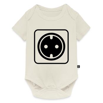 Prise icon - Body à manches courtes Premium Bébé - blanc cassé - Devant