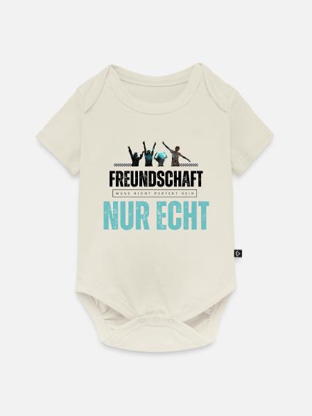 Beste Freunde FREUND Kumpel Kumpels - Baby Premium Kurzarmbody - Naturweiß