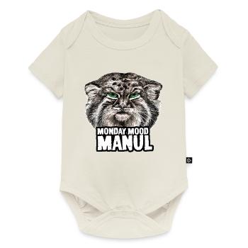 Manul weiss - Baby Premium Kurzarmbody - Naturweiß - Vorne