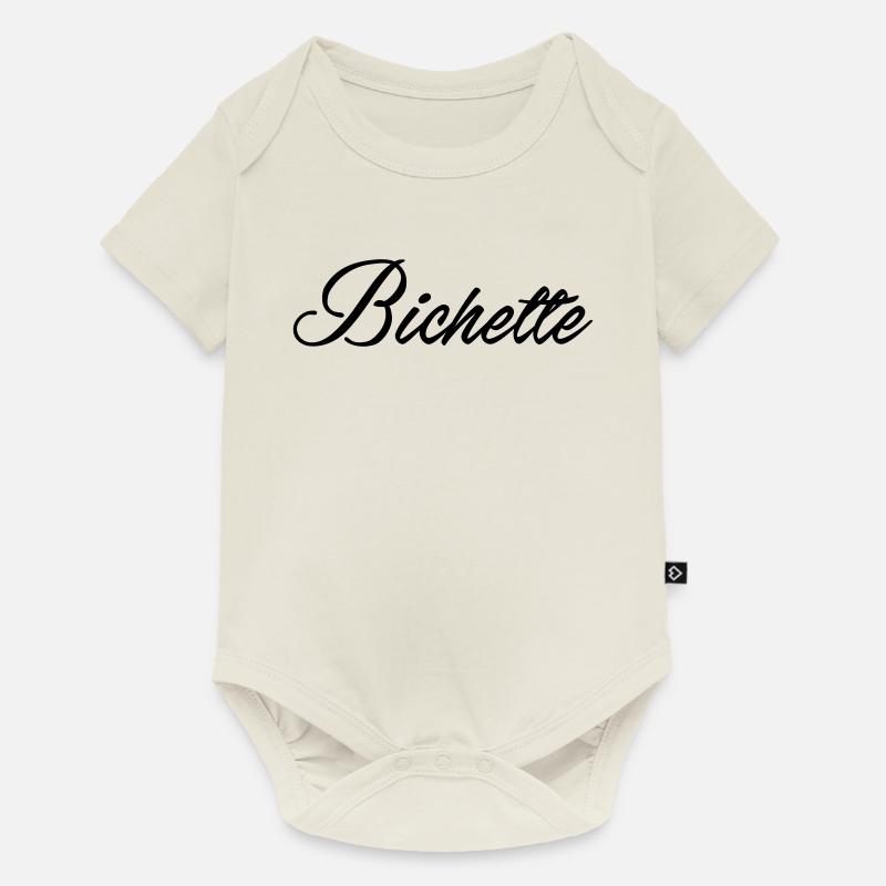 Bichette - Body à manches courtes Premium Bébé - blanc cassé