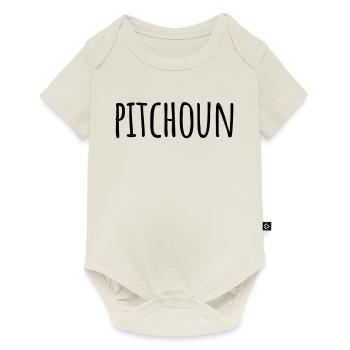 Pitchoun petit enfant expression occitan - Body à manches courtes Premium Bébé - blanc cassé - Devant