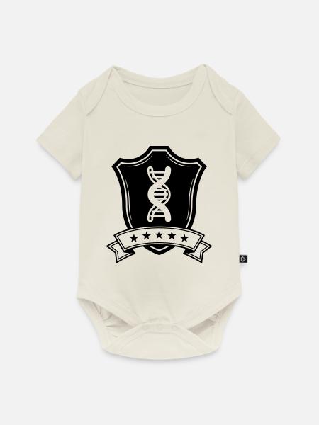 Dna Wappen - Baby Premium Kurzarmbody - Naturweiß
