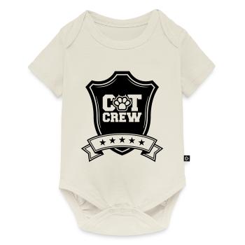 Cat Crew Crest - Baby Premium short-sleeve bodysuit - off white - Front