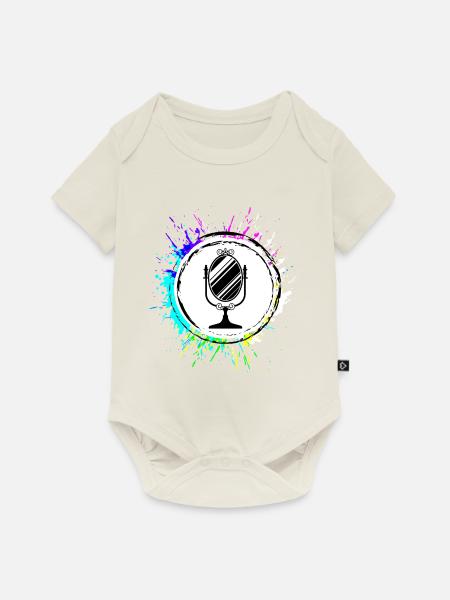 Spiegel Icon Silhouette - Baby Premium Kurzarmbody - Naturweiß
