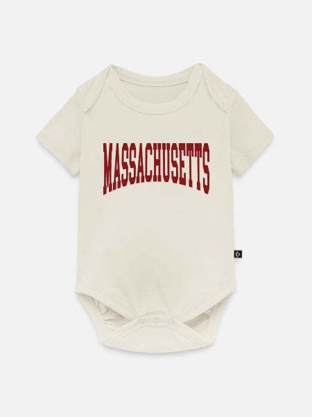 Massachusetts - Baby Premium Kurzarmbody - Naturweiß