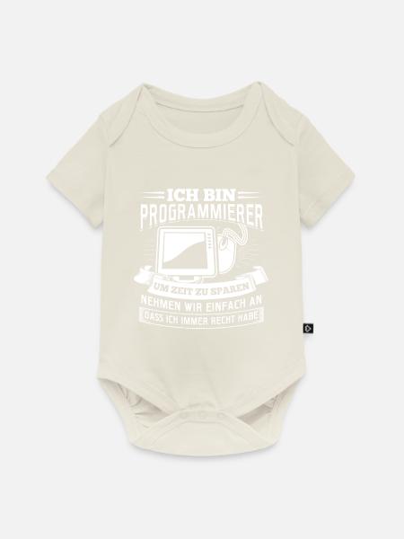Ich bin Programmierer Coding Linux Nerd - Baby Premium Kurzarmbody - Naturweiß