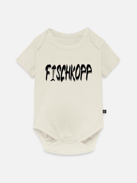 Fischkopp - Baby Premium Kurzarmbody - Naturweiß