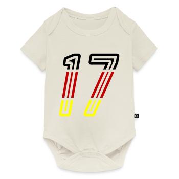 17 Symbole numérique Allemagne - Body à manches courtes Premium Bébé - blanc cassé - Devant