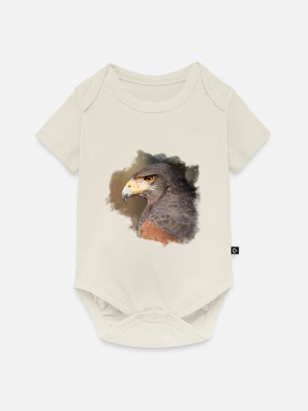 Harris Hawk Jerry - Baby Premium Kurzarmbody - Naturweiß