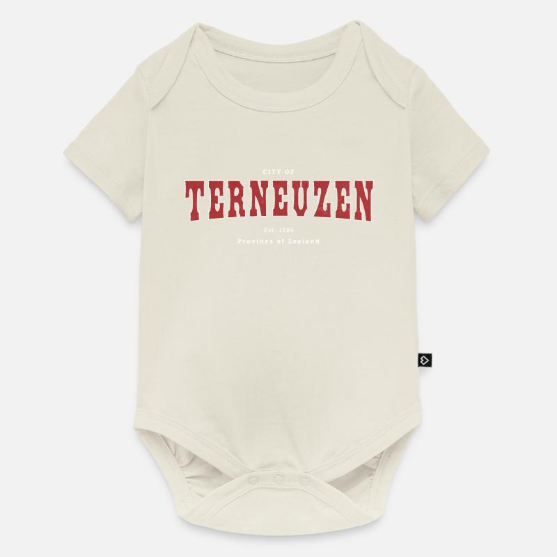 Terneuzen - Body à manches courtes Premium Bébé - blanc cassé