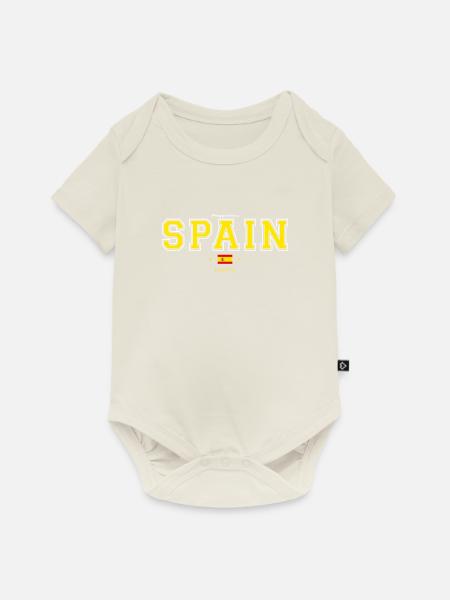 Spain - Baby Premium Kurzarmbody - Naturweiß