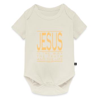 Jesus Is The Way The Truth And The Life - Baby Premium short-sleeve bodysuit - off white - Front