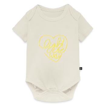 light - Baby Premium short-sleeve bodysuit - off white - Front