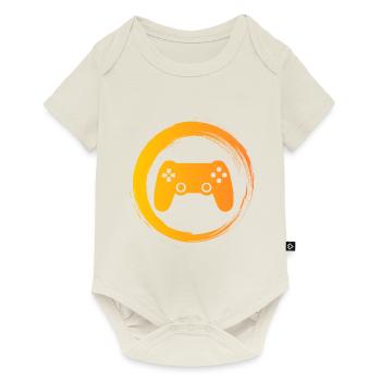 Sporty Hobby Leidenschaft Gaming - Baby Premium Kurzarmbody - Naturweiß - Vorne