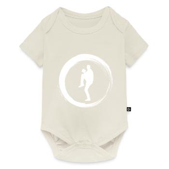 Sporty Hobby Leidenschaft Baseball - Baby Premium Kurzarmbody - Naturweiß - Vorne