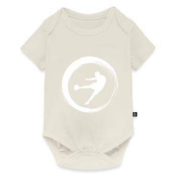 Sporty Hobby Leidenschaft Fussball - Baby Premium Kurzarmbody - Naturweiß - Vorne