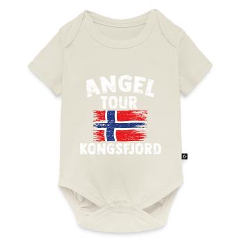 KONGSFJORD - Angel Tour Norvège Personnalisable - Body à manches courtes Premium Bébé - blanc cassé - Devant
