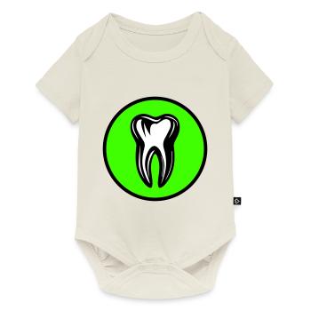 Icône de dentiste dentaire - Body à manches courtes Premium Bébé - blanc cassé - Devant