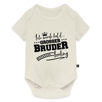 grosser bruder loading - Baby Premium Kurzarmbody - Naturweiß - Vorne