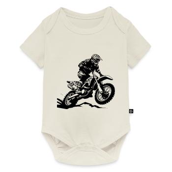 Motocross Bike Sport - Body à manches courtes Premium Bébé - blanc cassé - Devant
