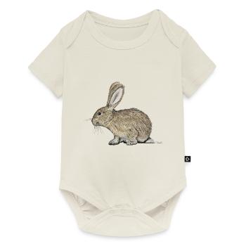 Lapin / lapin - Body à manches courtes Premium Bébé - blanc cassé - Devant