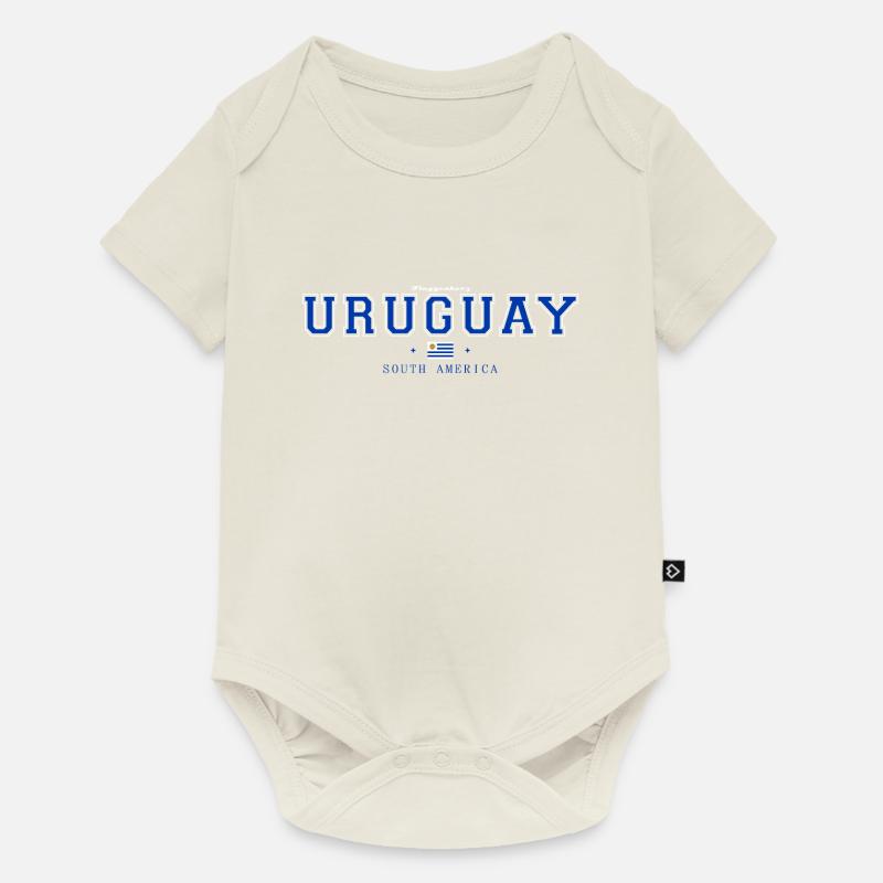 Uruguay - Body à manches courtes Premium Bébé - blanc cassé