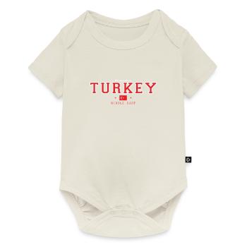 Turquie - Body à manches courtes Premium Bébé - blanc cassé - Devant