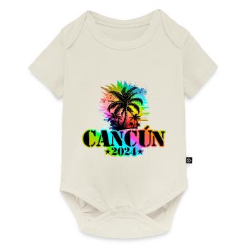 Cancun 2024 Holiday Colorful - Baby Premium short-sleeve bodysuit - off white - Front