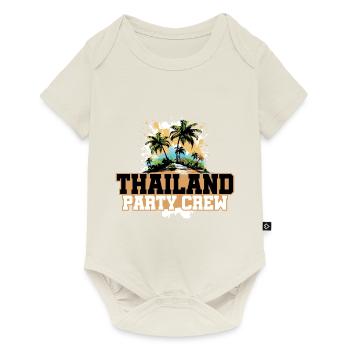 Vacances de l’équipage de fête en Thaïlande - Body à manches courtes Premium Bébé - blanc cassé - Devant