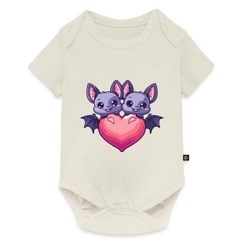 Bat Couple Love Couple In Love - Baby Premium short-sleeve bodysuit - off white - Front