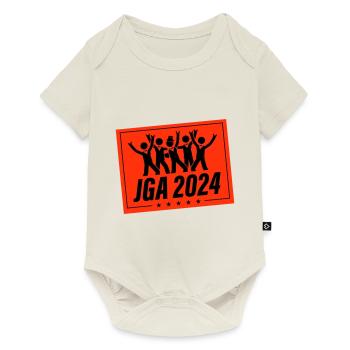 Junggesellen Abschied 2024 - Baby Premium Kurzarmbody - Naturweiß - Vorne