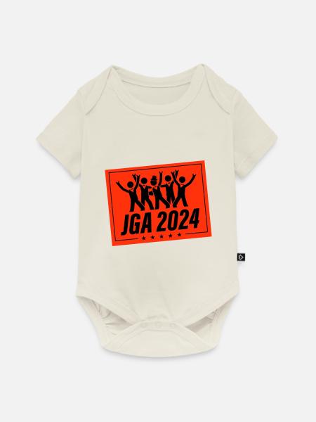 Junggesellen Abschied 2024 - Baby Premium Kurzarmbody - Naturweiß