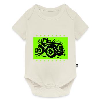 Tractor Farmer Farmer Icon - Baby Premium short-sleeve bodysuit - off white - Front