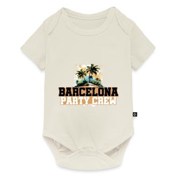 Vacances de l’équipage de fête à Barcelone - Body à manches courtes Premium Bébé - blanc cassé - Devant