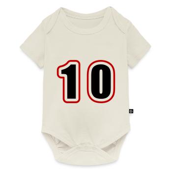 10 Nombre Collège - Body à manches courtes Premium Bébé - blanc cassé - Devant