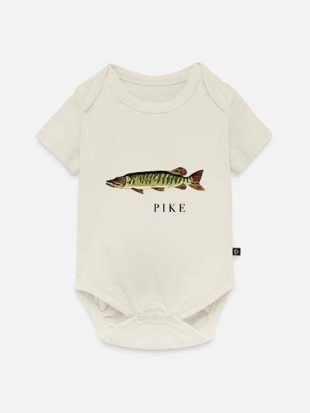 The Pike / der Hecht - Baby Premium Kurzarmbody - Naturweiß