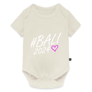 Bali 2024 Heart Trip - Baby Premium short-sleeve bodysuit - off white - Front