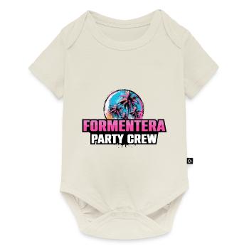 Formentera Party Crew Holiday Saying - Baby Premium short-sleeve bodysuit - off white - Front