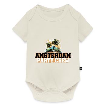 Vacances de l’équipage de fête à Amsterdam - Body à manches courtes Premium Bébé - blanc cassé - Devant