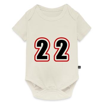 22 Number College - Baby Premium short-sleeve bodysuit - off white - Front
