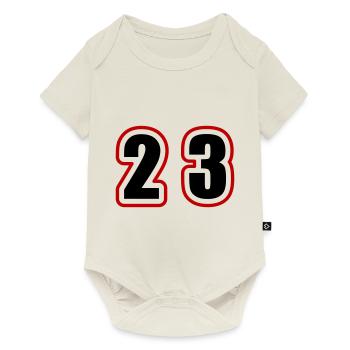 23 Nombre Collège - Body à manches courtes Premium Bébé - blanc cassé - Devant