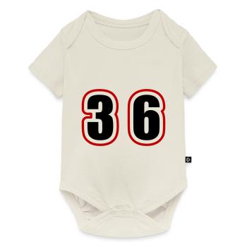 36 Nombre Collège - Body à manches courtes Premium Bébé - blanc cassé - Devant