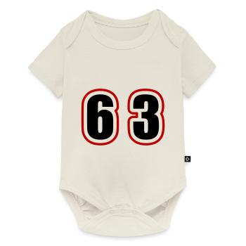 63 Number College - Baby Premium short-sleeve bodysuit - off white - Front